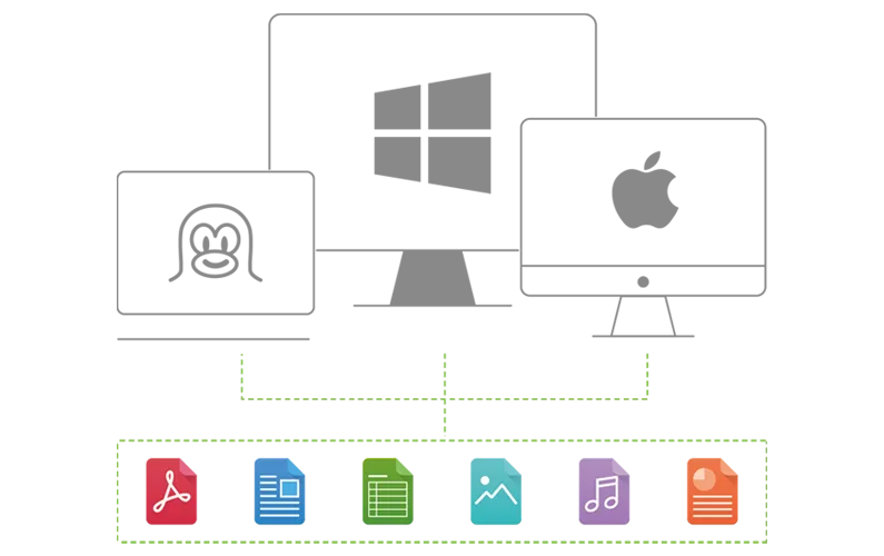 QSAN file sharing across different platforms and protocols