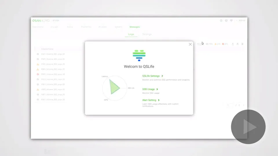 XEVO QSLife user interface on youtube video
