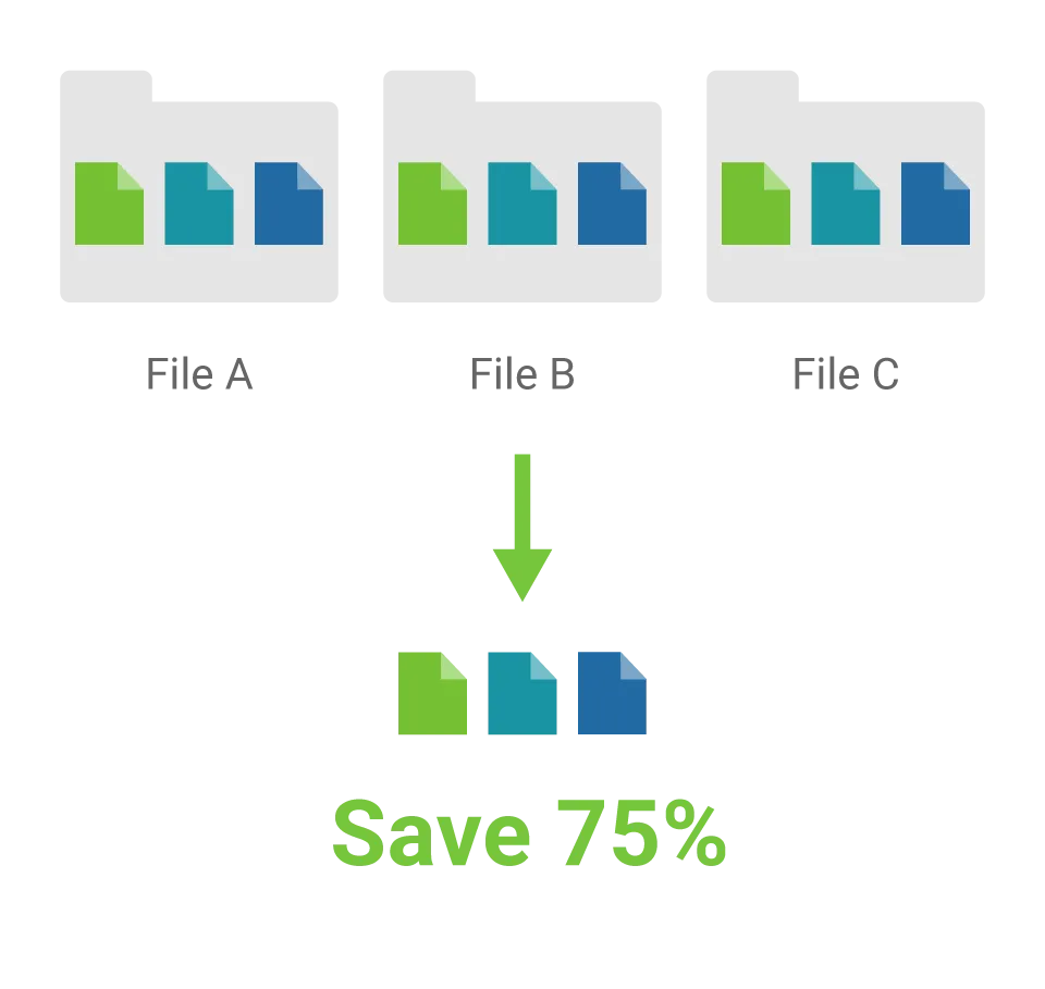 QSM Deduplication Block Level